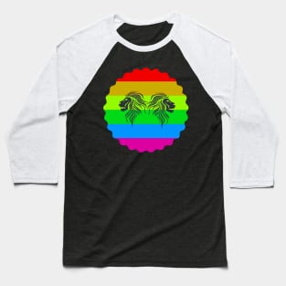 Colourful Lion Baseball T-Shirt